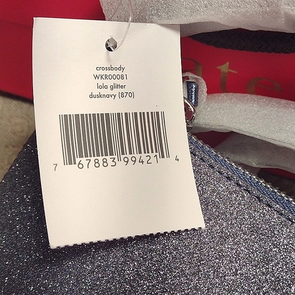 NWT Kate Spade Lola Glitter Crossbody In Navy Dusk - Picture 15 of 16